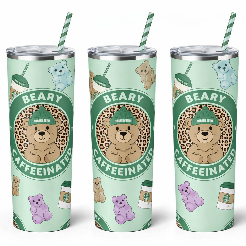 Beary caffeinated 20 oz Tumbler