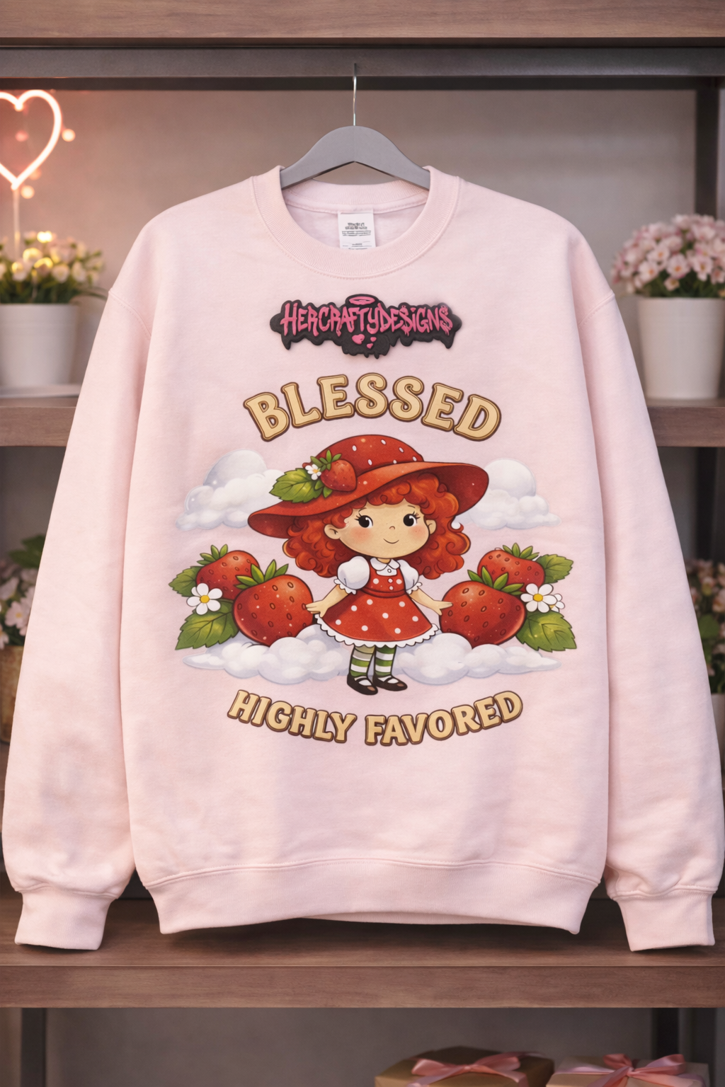 So blessed Crew neck sweater