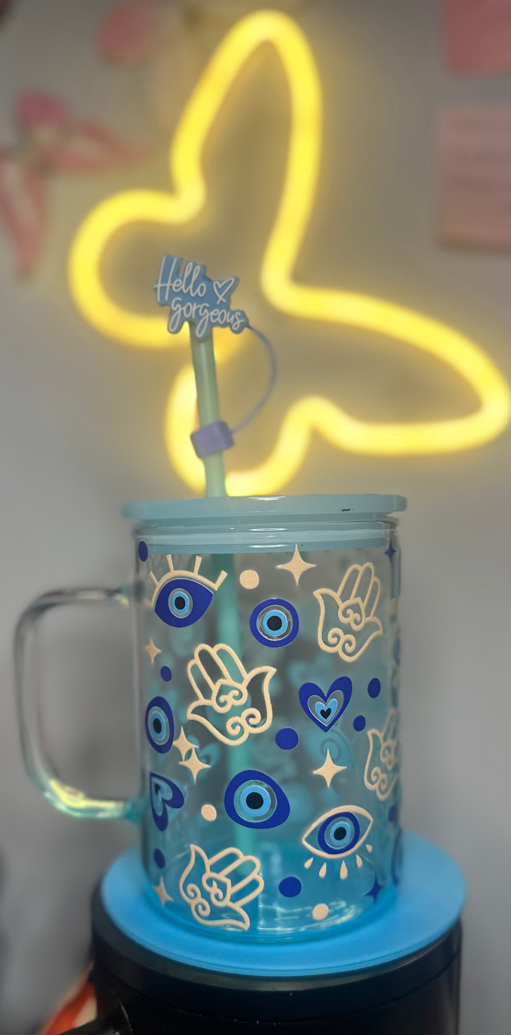 Evil eye protection glass Mug