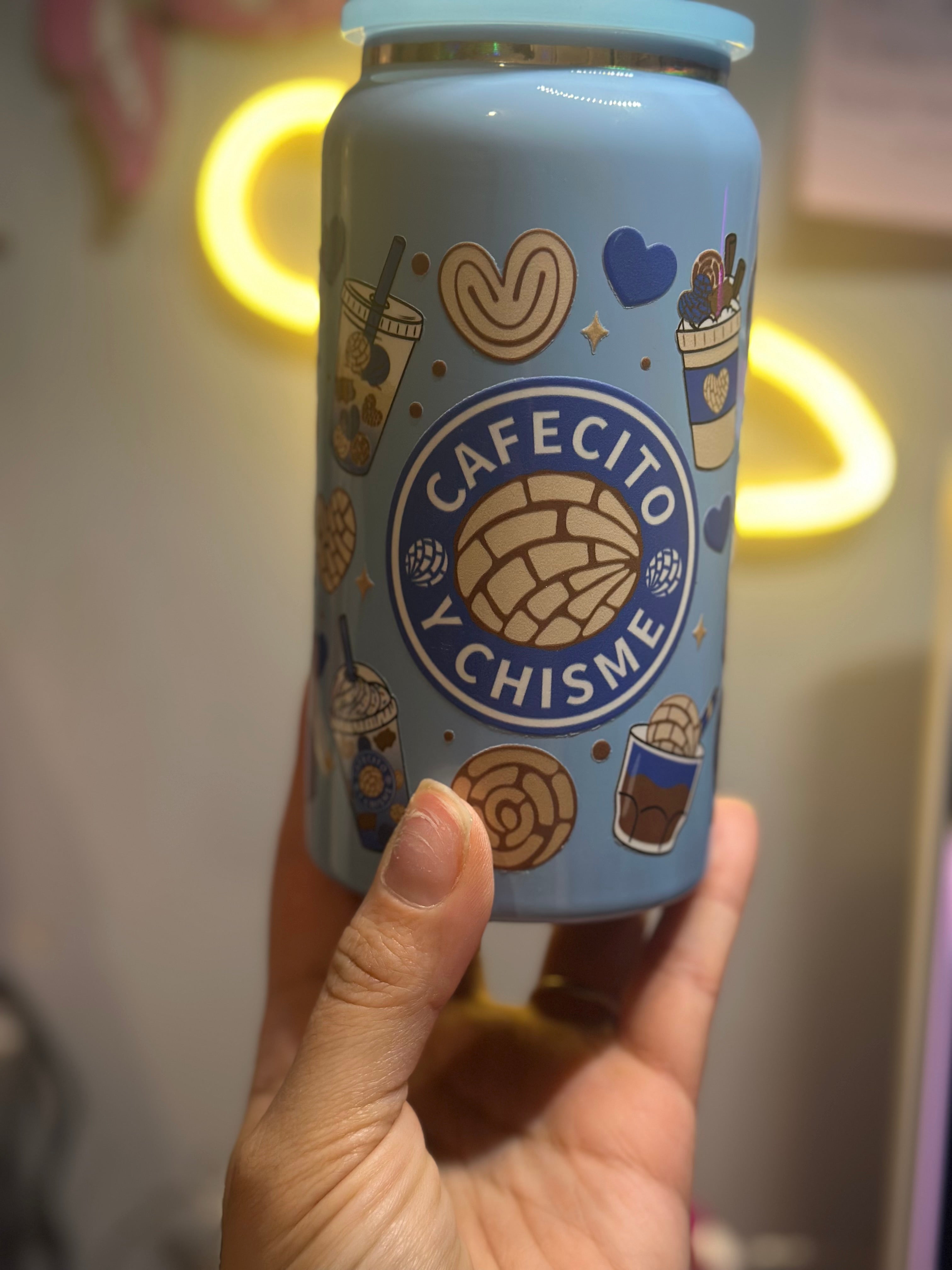 Cafecito y Chisme Jar Libby