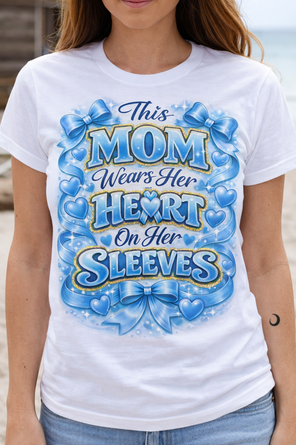 This Mom Tshirt Blue