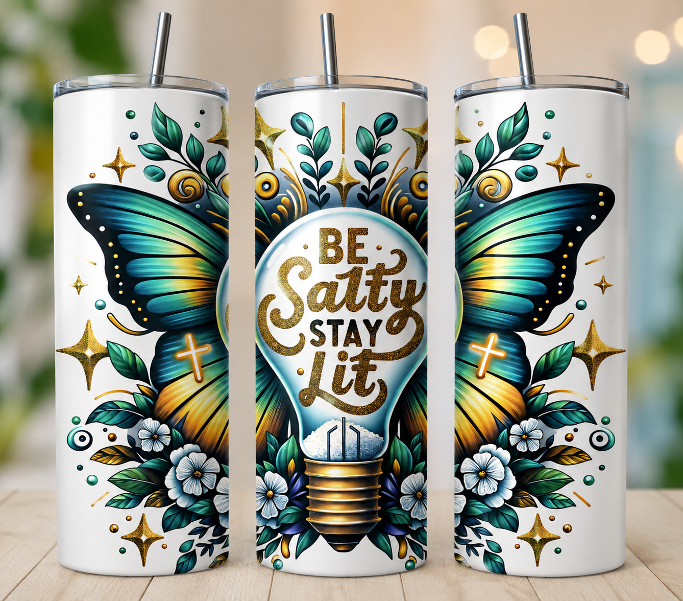 Be Salty Stay Lit Tumbler 20 0z