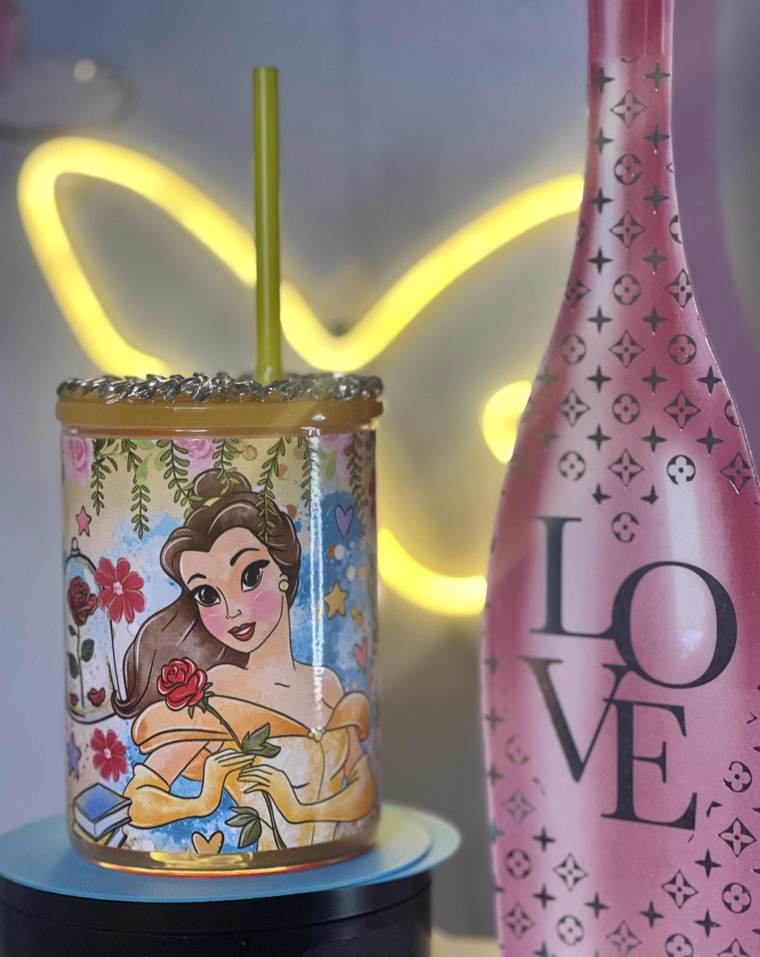 Belle 16 oz glass Mug