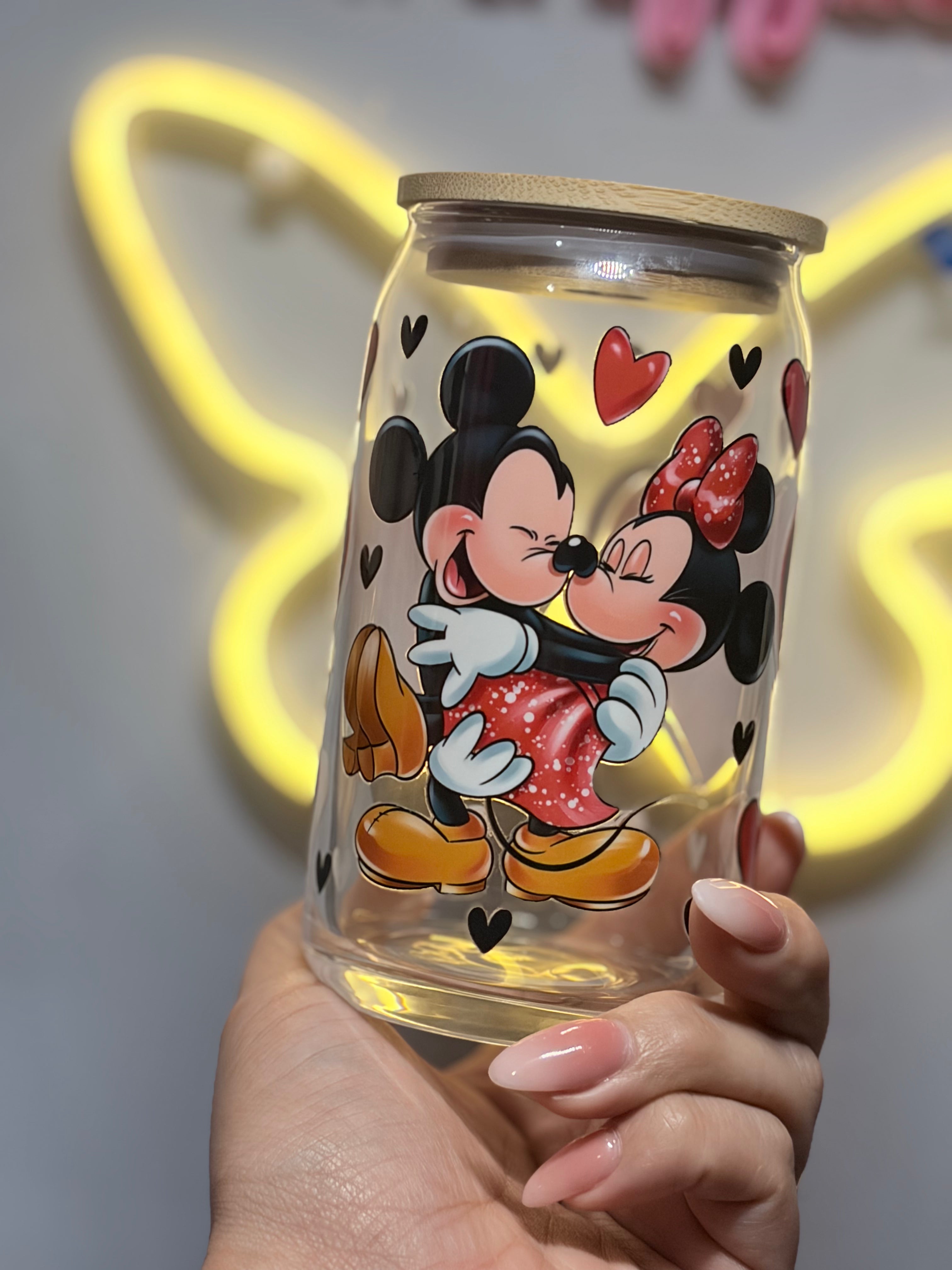 Mickey & Minnie Libby Jar 14 oz