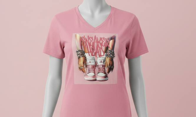 Sneaker Head Pink Tshirt