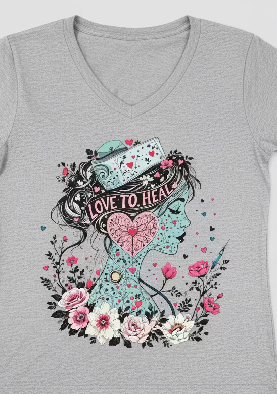 Love Heals Nurse Tshirt