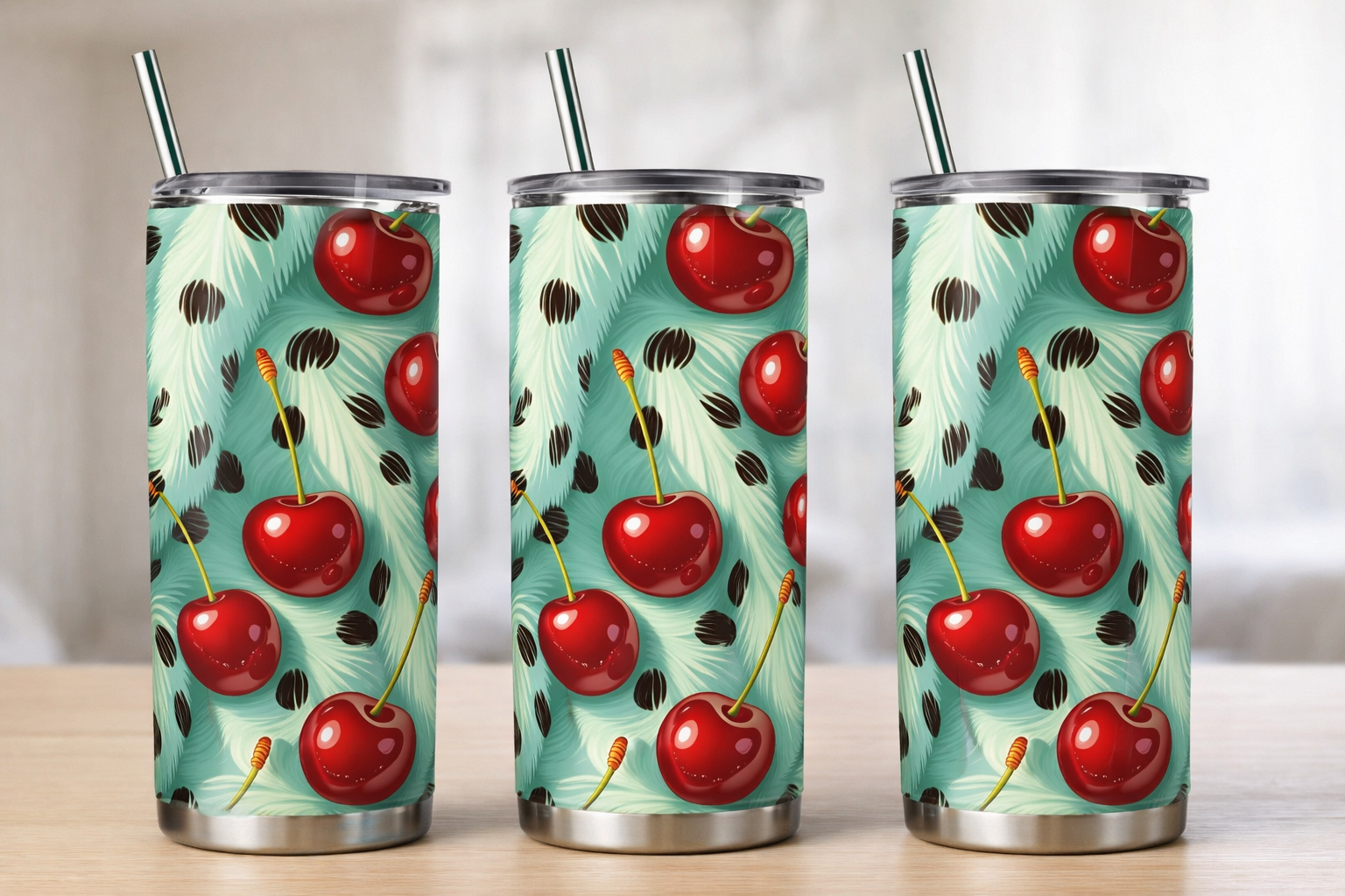 Cherry zebra 2 20 Tumbler