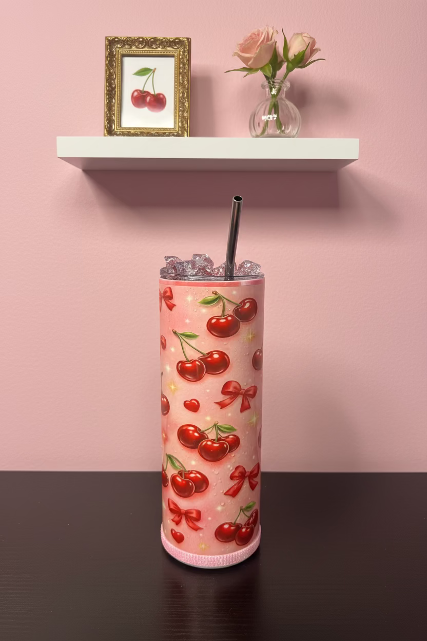 Cherry Bow 20oz Tumbler