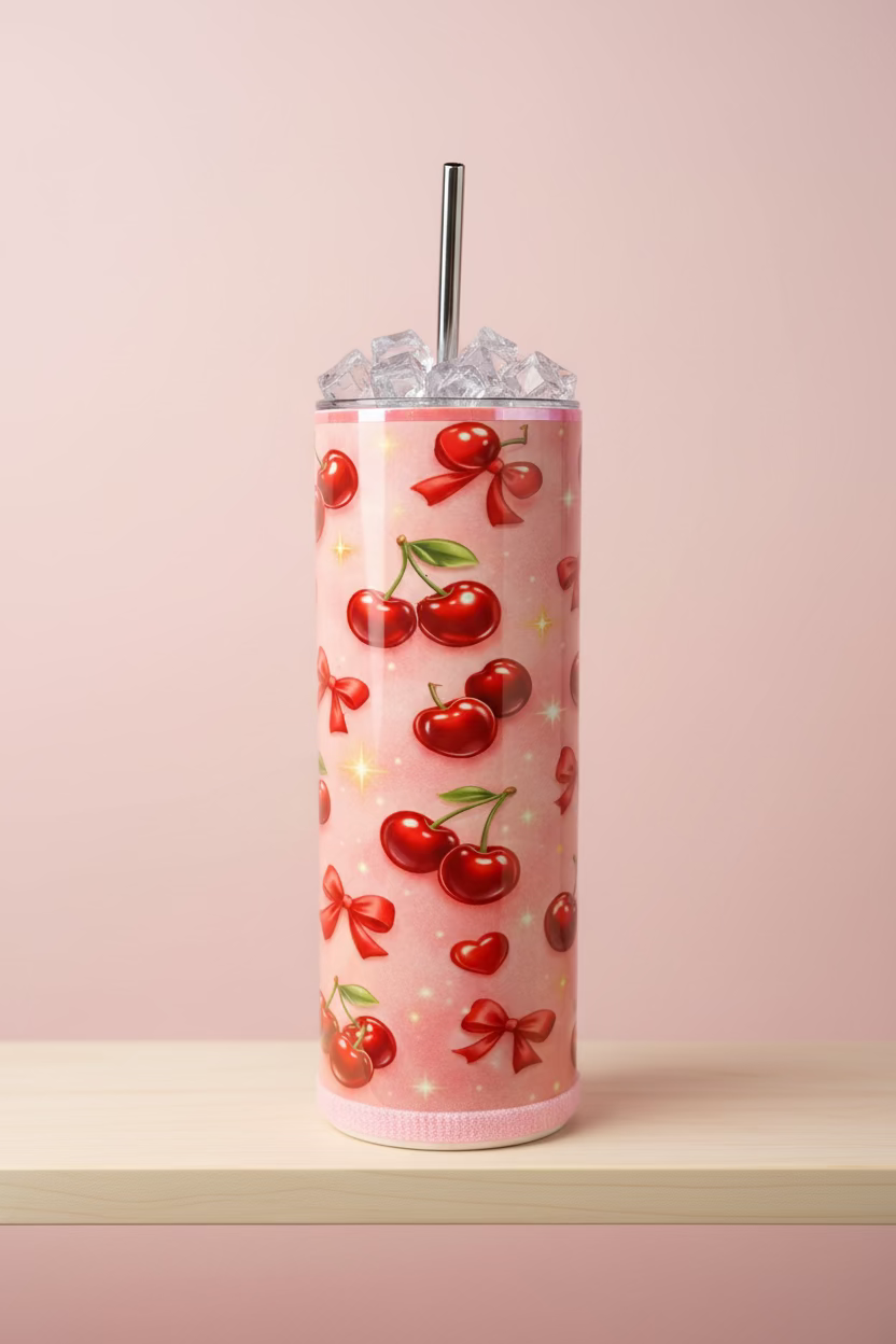Cherry Bow 20oz Tumbler