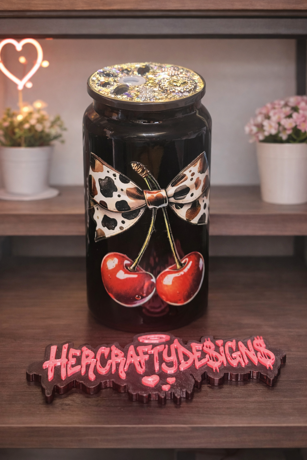 Cherry cow bow