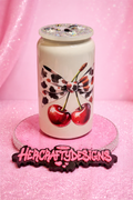 Cherry brown cow Libby jar