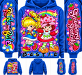 Rainbow Brite / strawberry shortcake hoodie