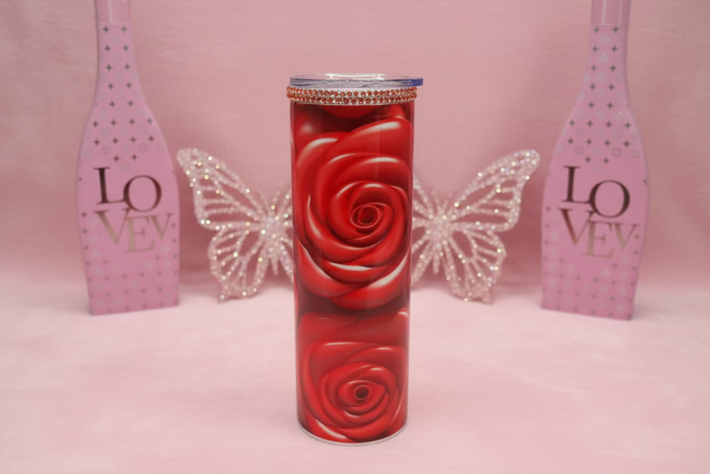 Red Rose 20 oz Tumbler