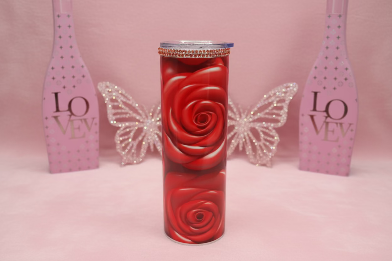 Red Rose 20 oz Tumbler