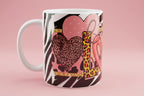 LOVE zebra themed 11 0z mug