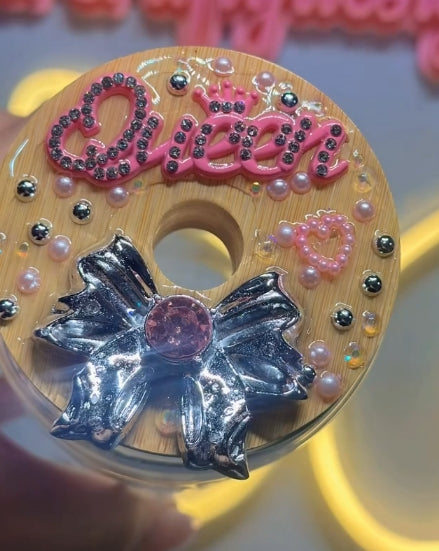 Queen Of the day Libby Glass Jar