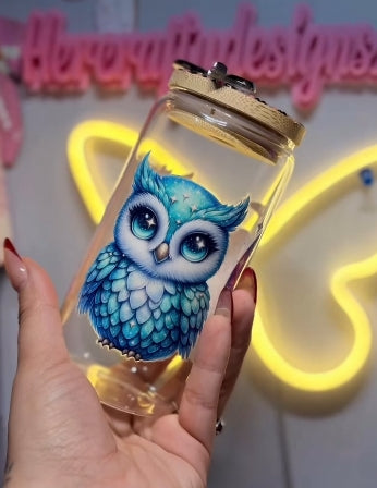 Owl Magic Glassy Libby Jar