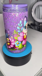 Bumble Bee Butterfly 16oz Snow Globe Tumbler